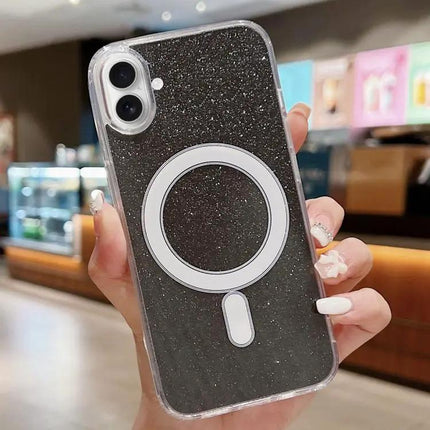 Clear Glitter MagSafe Case for Everyday iPhone Protection
