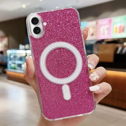 Clear Glitter MagSafe Case for Everyday iPhone Protection