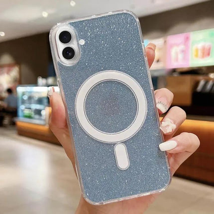 Clear Glitter MagSafe Case for Everyday iPhone Protection