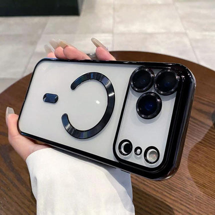 Phone Case For Everyday Protection Slim Durable Cover With Easy Access To All Buttons — white MagSafe-compatible TPU case shown with raised camera protection and textured grip