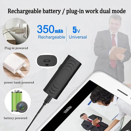 W2 Compact Wireless Smart Camera for Home Security ultra-compact rechargeable 350mAh 5V plug-in dual-mode monitoring