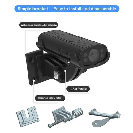 W2 Compact Wireless Smart Camera for Home Security mounted on adjustable bracket for tight-space installation and 180° rotation