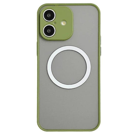 Hawkeye MagSafe Case for Everyday iPhone Protection slim green-accented MagSafe case with clear back and dual camera cutout