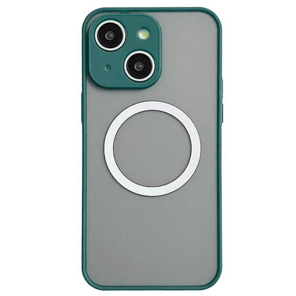 Hawkeye MagSafe Case for iPhone Daily Protection slim two-layer acrylic TPU clear green bumper with MagSafe ring
