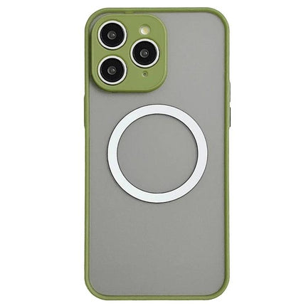 Hawkeye Skin Feel MagSafe Case For Everyday iPhone Protection Against Minor Scratches – slim green acrylic TPU case with MagSafe ring