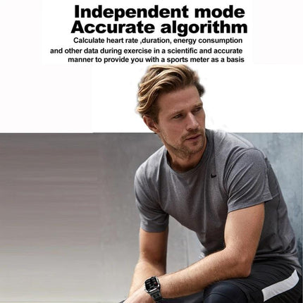 Smart Watch for Everyday Health Tracking and Daily Activity on a man wearing the watch tracking heart rate and activity