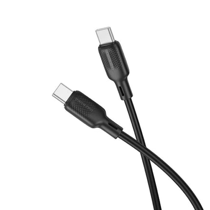 Charge your devices easily with this BOROFONE Type-C cable - 2m black USB-C to USB-C charging cable for phones and laptops