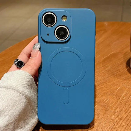 iPhone Silicone Magnetic Case For Everyday Protection And Easy Daily Handling On The Go | Syndmart