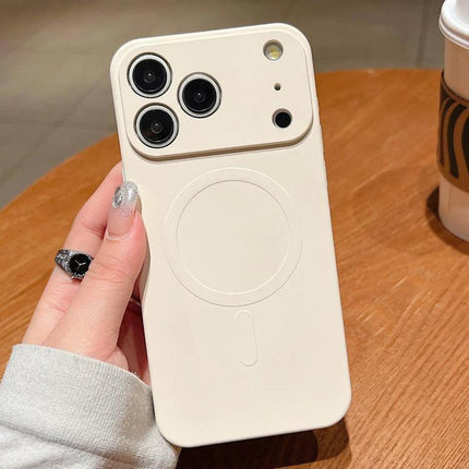 Silicone Phone Case for Everyday iPhone Protection in soft white liquid silicone with slim, grippy design and precise camera cutouts