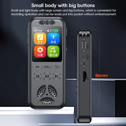 Essential Voice Recorder for Daily Notes and Meetings - compact handheld recorder with large buttons and color screen for clear meeting and lecture capture