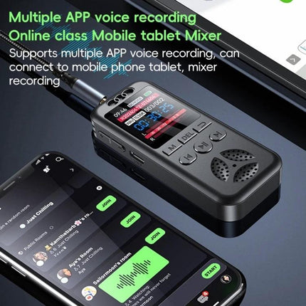 Essential Voice Recorder for Daily Notes and Meetings compact handheld device connected to smartphone for clear meeting and lecture recordings