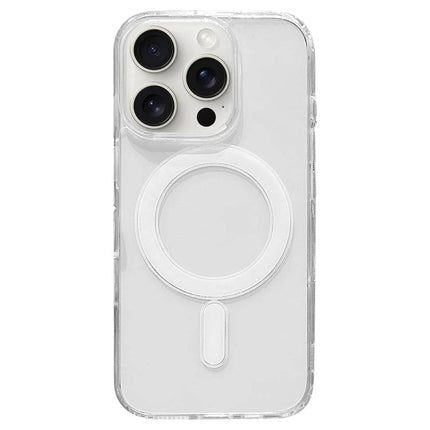Essential Clear iPhone Case for Everyday Use – transparent TPU protective case with MagSafe ring showing camera and button access