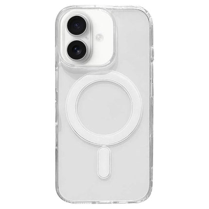Essential Clear iPhone Case for Everyday Use showing transparent TPU case with MagSafe ring and camera cutouts