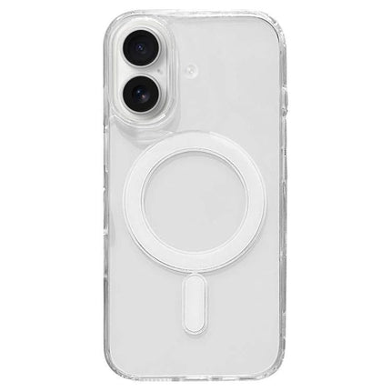 Essential Clear iPhone Case for Everyday Use showing transparent TPU back with MagSafe ring and camera cutouts