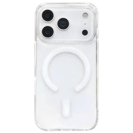 Essential Clear iPhone Case for Everyday Use - transparent TPU protective case with MagSafe ring and camera cutouts