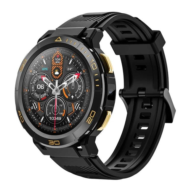 Lemfo Smart Watch for Everyday Connectivity and Timekeeping black sport smartwatch with 1.43-inch AMOLED and GPS