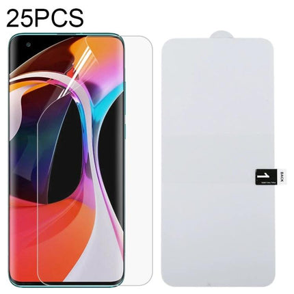 Hydrogel Screen Protector, 25 Pack for iPhone and Samsung clear hydrogel protectors for flat screens, anti-scratch, fingerprint-resistant daily use