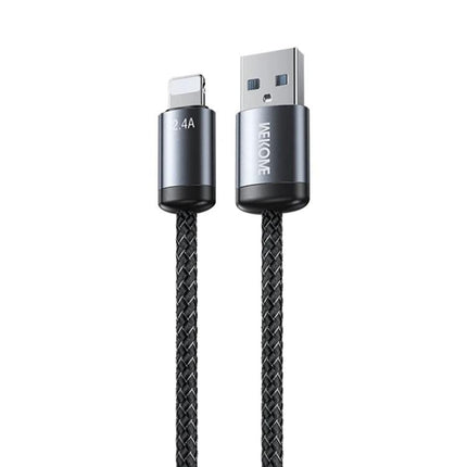 WK USB Cable for Everyday Device Charging and Data Transfer - braided cable with aluminum alloy terminals for fast charging and data sync