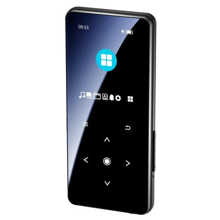 A20 MP4 Player with 2.0 Inch Color Touch Screen and Bluetooth showing front touch-screen display and icons for music and Bluetooth