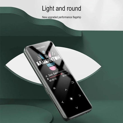 A20 MP4 Player with 2.0 Inch Color Touch Screen and Bluetooth - slim black touchscreen music player for commuting and travel