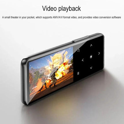 A20 MP4 Player with 2.0 Inch Color Touch Screen and Bluetooth showing video playback on touch screen