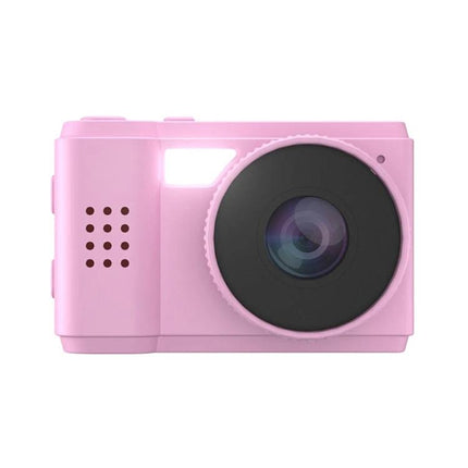 Portable Mini HD Screen Camera for Everyday Photography - pink compact camera with lens and 0.96-inch HD display, ideal for travel and quick snapshots