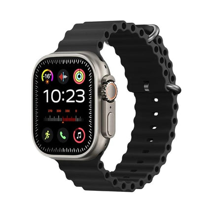 WK Smart Watch for Everyday Health and Activity Tracking - sleek silver case with black breathable band showing activity, heart rate, steps, and sleep icons