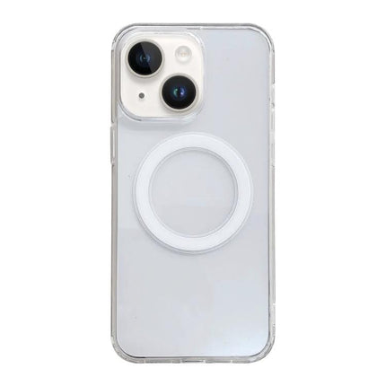Clear TPU Phone Case For Everyday Device Protection — transparent slim TPU case with MagSafe ring and precise cutouts showing phone design