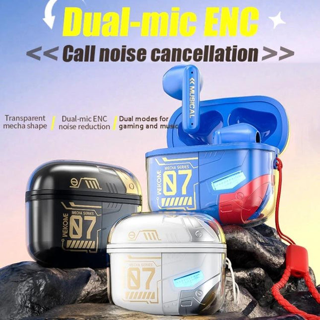 Wekome Armor Wireless Earbuds For Commuting And Clear Calls dual-mic ENC commuting clear calls blue case image