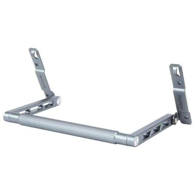 OUKITEL Metal Holder for RT8 Tablet, Sturdy and Foldable Design - compact silver foldable metal stand for hands-free viewing