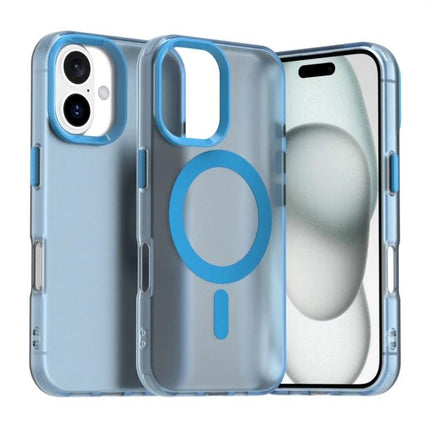 Candy Slim iPhone TPU Case for Everyday Protection During Busy Commutes and Daily Handling - slim blue TPU case with MagSafe ring, precise cutouts and pocket-friendly profile