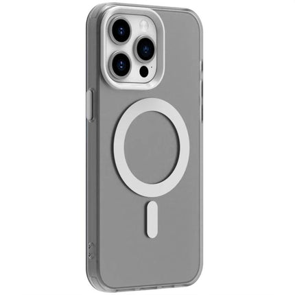 Candy MagSafe Case for iPhone 15 Everyday Protection for Daily Activities and Everyday Comfort — slim gray MagSafe-compatible protective case with camera cutout and raised edges