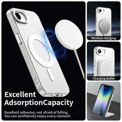 Candy Case for iPhone Everyday Protection On The Go slim white MagSafe-compatible protective case showing wireless charging and secure grip