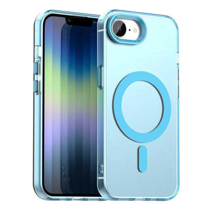 Candy Case for iPhone Everyday Protection On The Go slim blue MagSafe-compatible clear protective case resisting fingerprints and minor drops