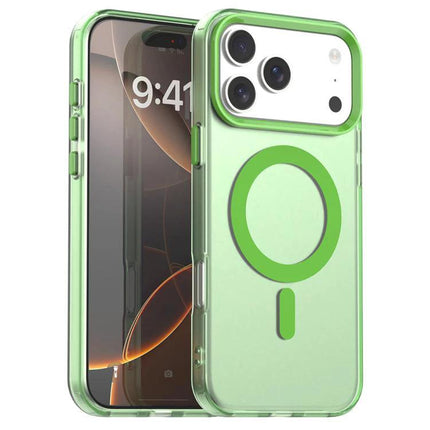 Candy Case for iPhone Everyday Protection On The Go slim green MagSafe-compatible protective case with raised camera guard and anti-fingerprint finish