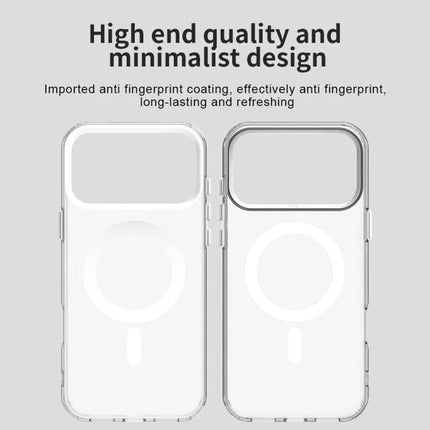 Daily iPhone Protection Candy MagSafe Case clear minimalist PC+TPU case with MagSafe ring and anti-fingerprint coating