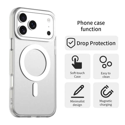 Daily iPhone Protection Candy MagSafe Case clear PC+TPU phone case showing MagSafe ring, drop protection, soft-touch finish and minimalist design