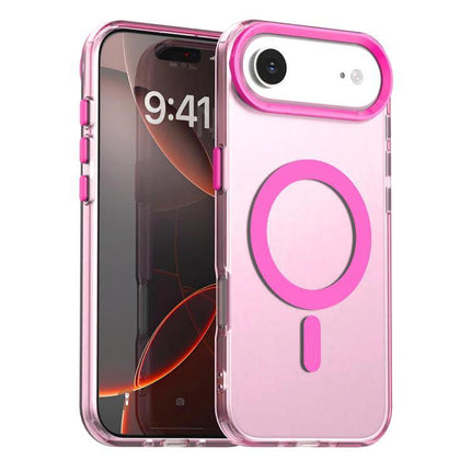 Candy Case For iPhone - Everyday Protection With A Subtle Candy-Inspired Look For Daily Use, pink clear PC+TPU protective case with MagSafe-style ring