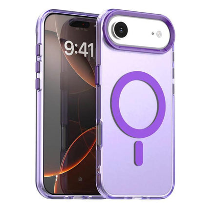 Candy Case For iPhone - Everyday Protection With A Subtle Candy-Inspired Look For Daily Use, translucent purple PC+TPU slim protective iPhone case with MagSafe circle
