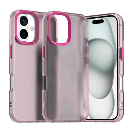 iPhone Case For Everyday Use, Slim And Durable - slim pink translucent PC TPU protective case for iPhone with raised camera lip (everyday protection)