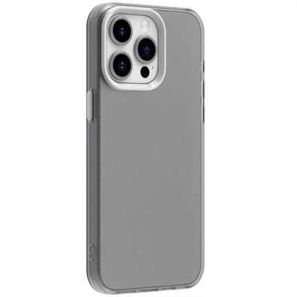 Essential iPhone 15 Case for Everyday Protection - slim gray PC+TPU iPhone 15 case showing rear and camera protection, lightweight daily defense