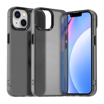 Essential iPhone 15 Case for Everyday Protection slim translucent gray PC+TPU case showing front and back, lightweight scratch and drop defense
