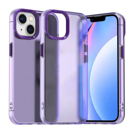 iPhone Case for Everyday Protection — slim purple PC TPU case for iPhone 13 and 12, durable scratch and impact protection