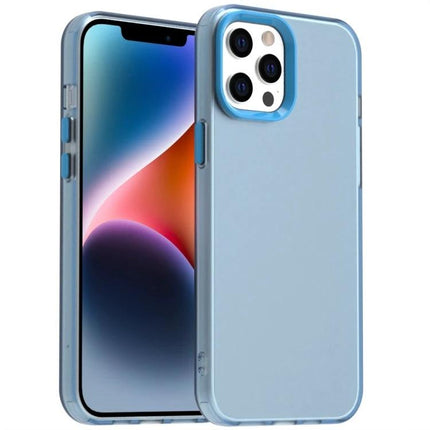 Essential Phone Case For Everyday iPhone Protection During Daily Activities And Commutes - slim light blue protective iPhone case with raised camera lip