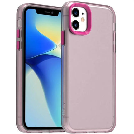iPhone Case for Everyday Protection - slim pink PC TPU hybrid case for iPhone 13/12, scratch and minor impact protection, port access preserved