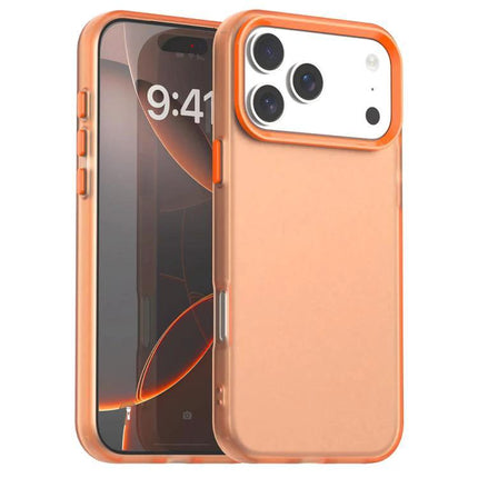 Hybrid Phone Case for Daily Protection—two-layer orange TPU+PC slim case for iPhone, lightweight scratch and bump protection
