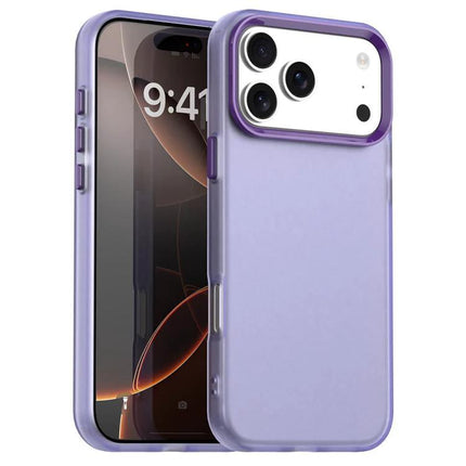 Hybrid Phone Case for Daily Protection slim two-layer purple case with rigid PC shell and soft TPU inner for daily scratch and bump protection