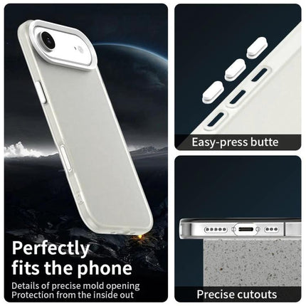 iPhone Hybrid Case For Everyday Protection clear PC+TPU slim design with precise cutouts and easy-press buttons