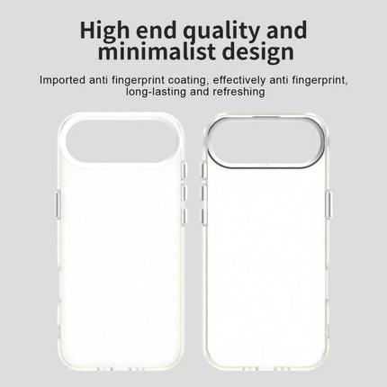 iPhone Hybrid Case For Everyday Protection clear minimalist PC+TPU case with anti-fingerprint coating for daily scratch and impact protection
