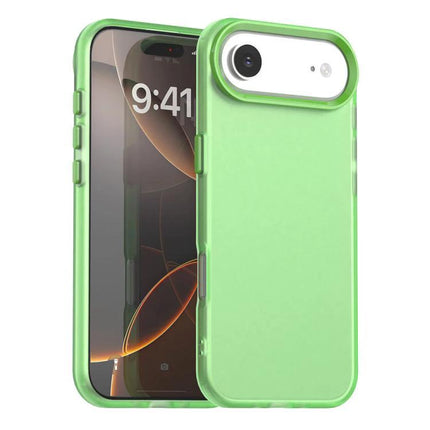 iPhone Hybrid Case For Everyday Protection in mint green PC+TPU, slim durable everyday protection with raised camera lip and precise port access